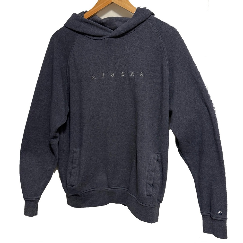 Outfitter Trading Gray “Alaska” Fleece Hoodie Sweatshirt with Pockets Sz M NWOT